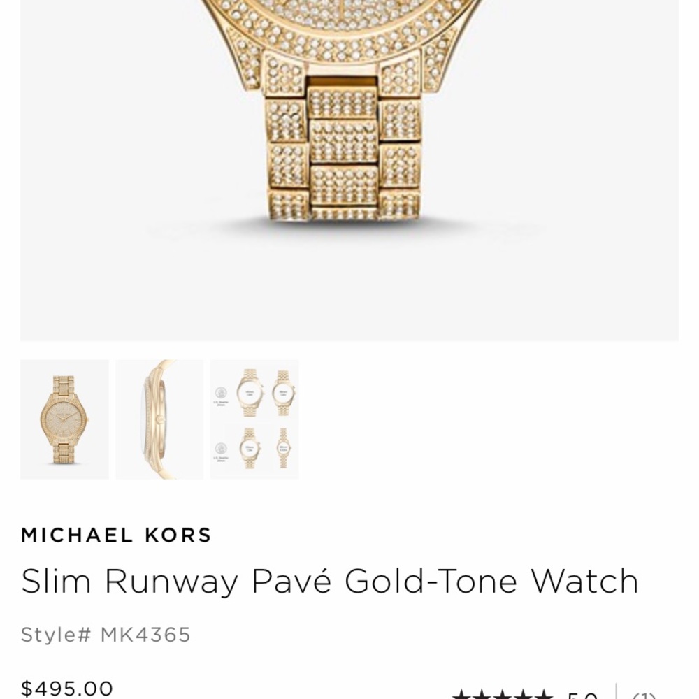 New MK all diamond rose-gold watch 💕 - Picture 6 of 7